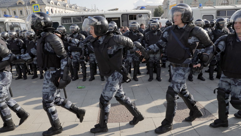 Москва, полицейско насилие