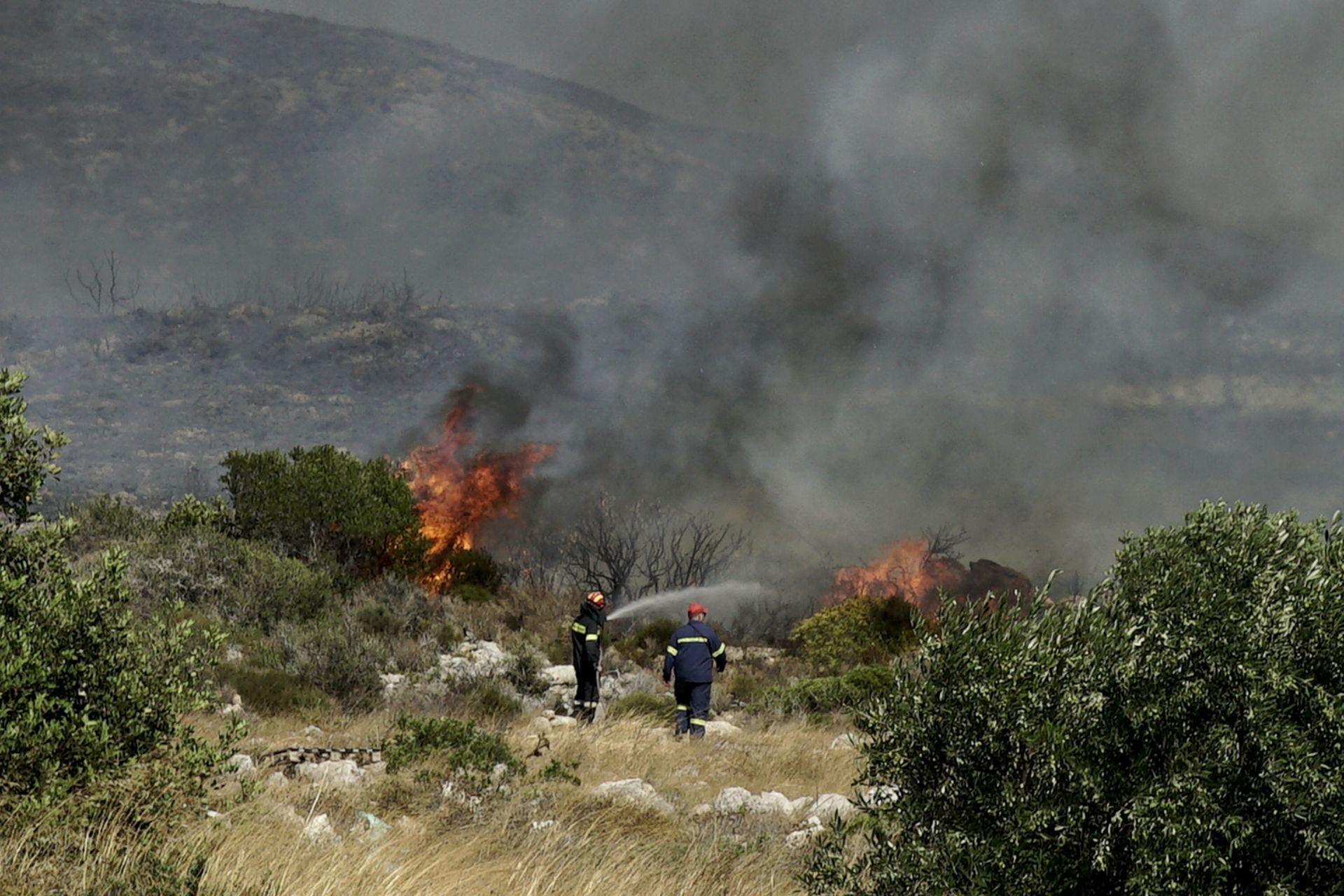 пожара, Гърция