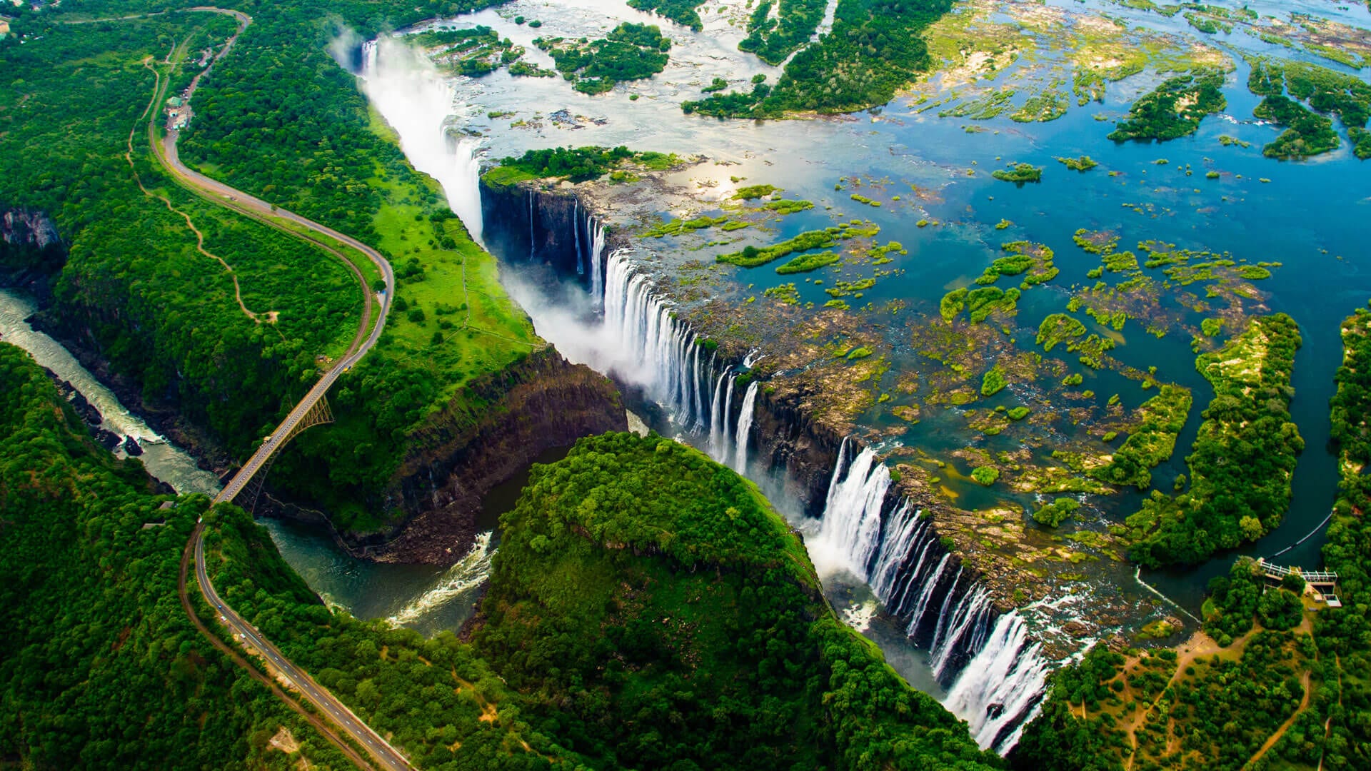 Виктория, водопад, Африка, Зимбабве