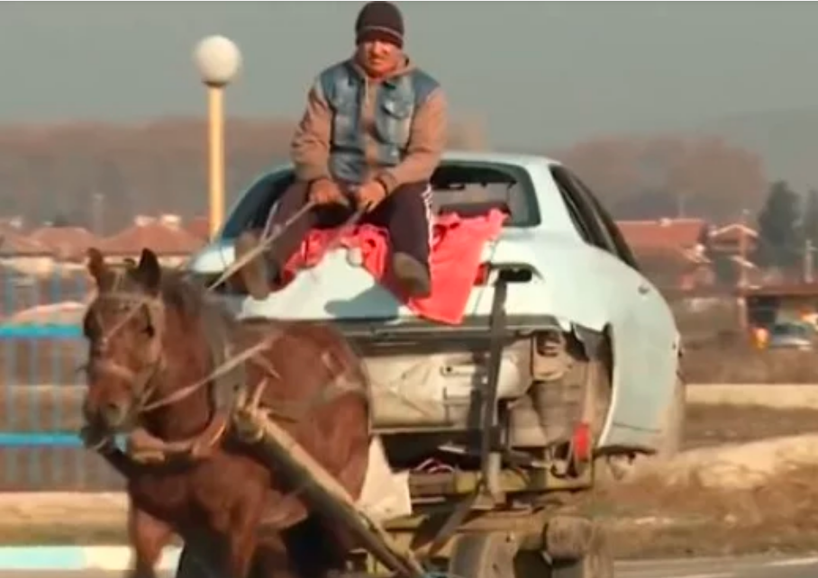 ром, кобила, каруца, кола, скрап