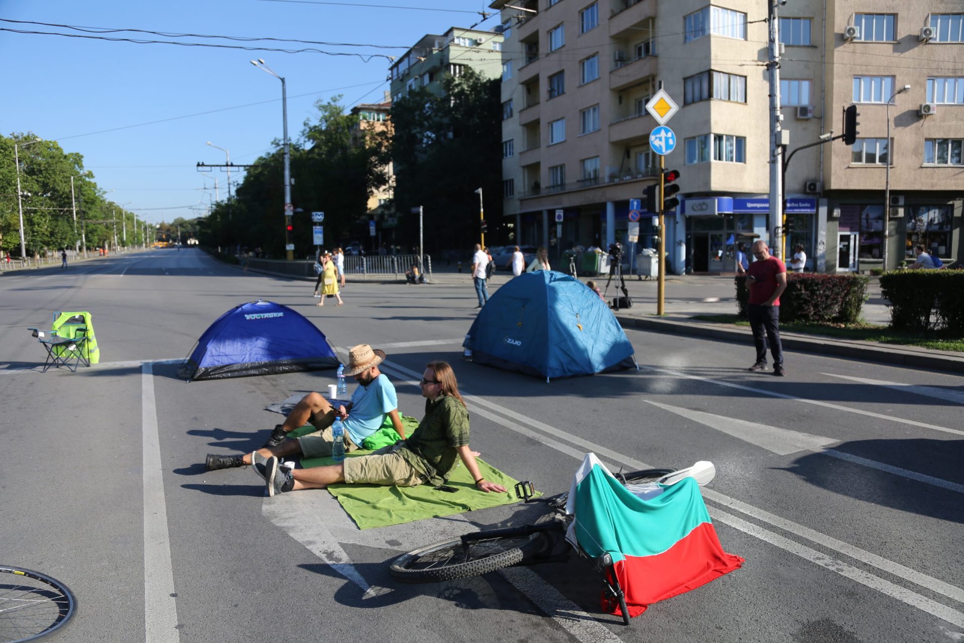 София, блокада, протест