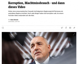 Read more about the article „Шпигел“: Корупция, злоупотреба с власт – и после това видео!