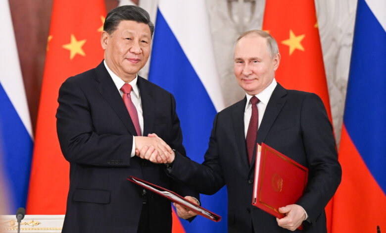 Путин и Си Дзинпин Русия и Китай