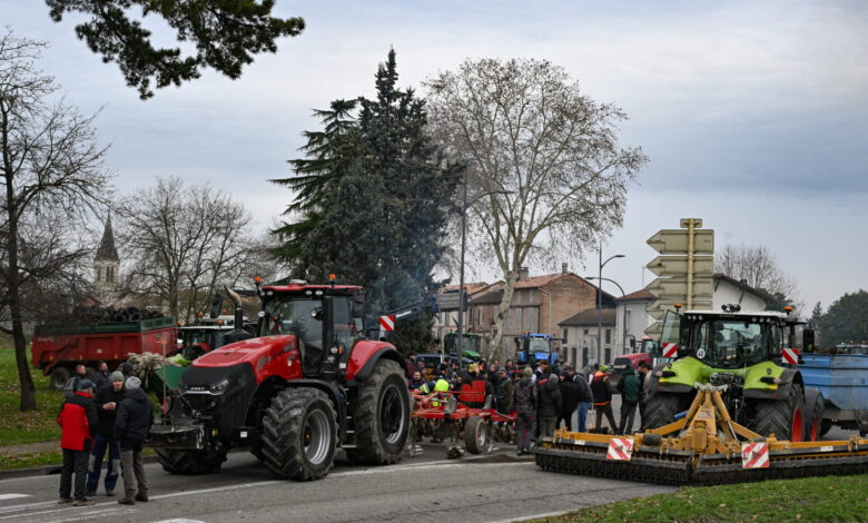 френски фермери протест
