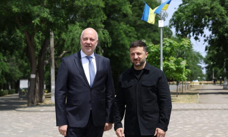 Росен Желязков, ВОлодимир Зеленски, Украйн, Одеса, среща