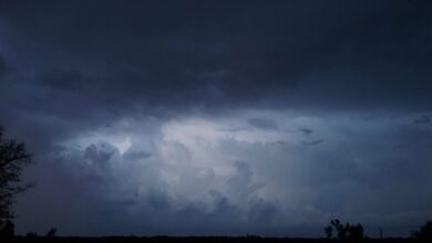 облаци, небе, Секновение