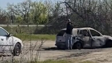 жена, изгоряла, кола, Поморие