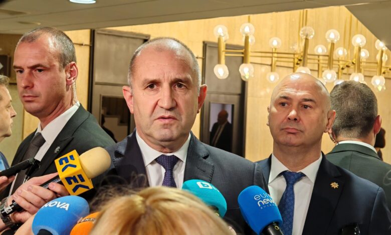 Румен Радев, санкции, Русия,